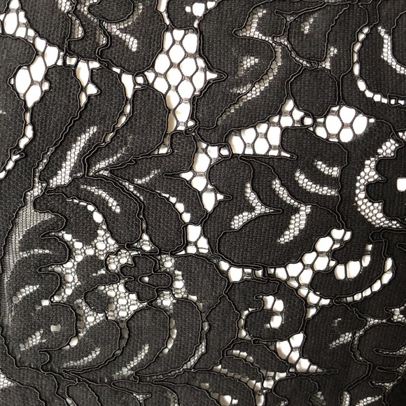 Lauren Ralph Lauren Black White Lace Sleeveless Dress Sz 8 - Picture 2 of 9